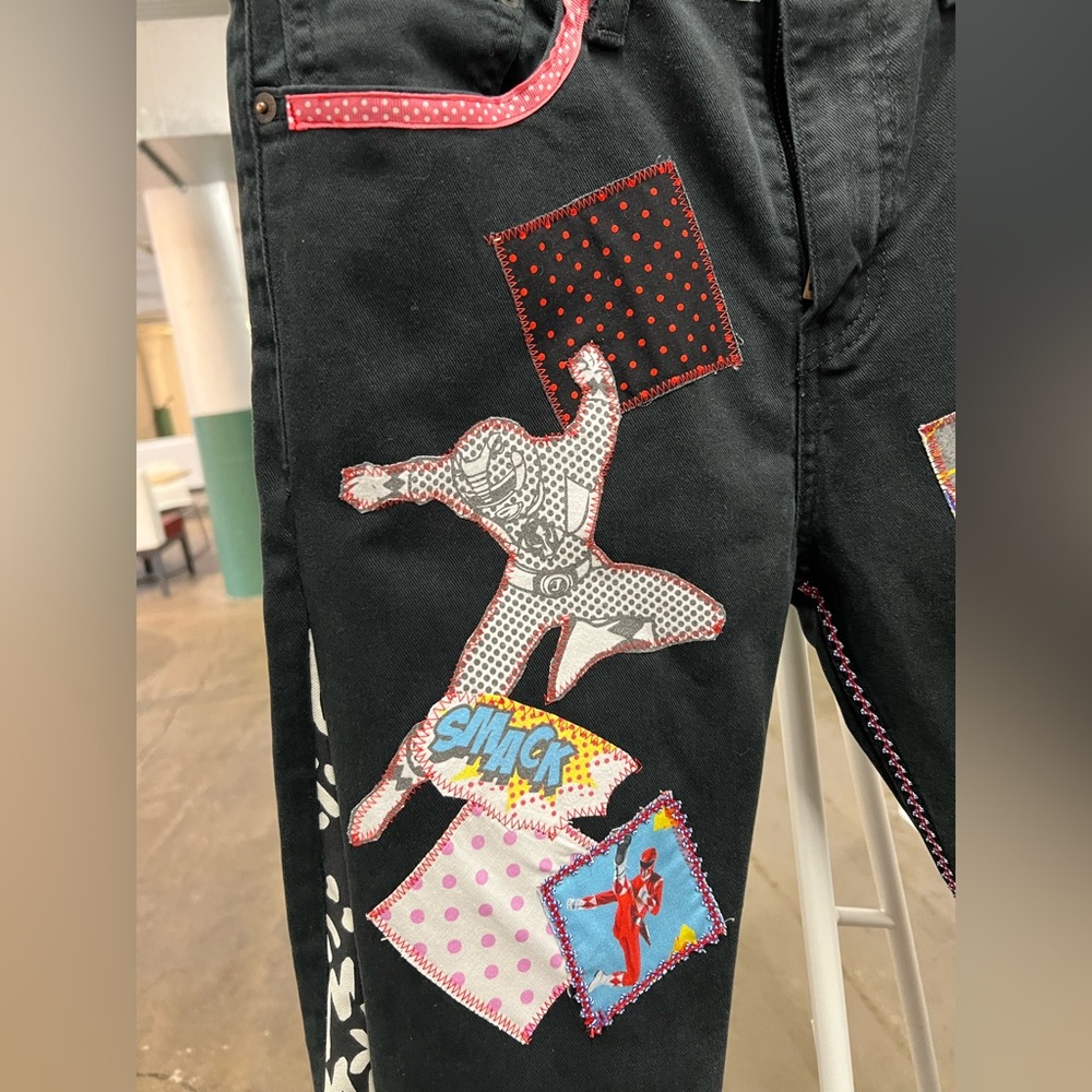 Power Rangers Upcycled Patchwork Collage One Of A… - image 8